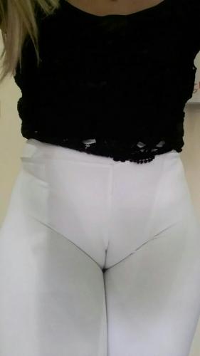 WHITE TIGHT PANTS